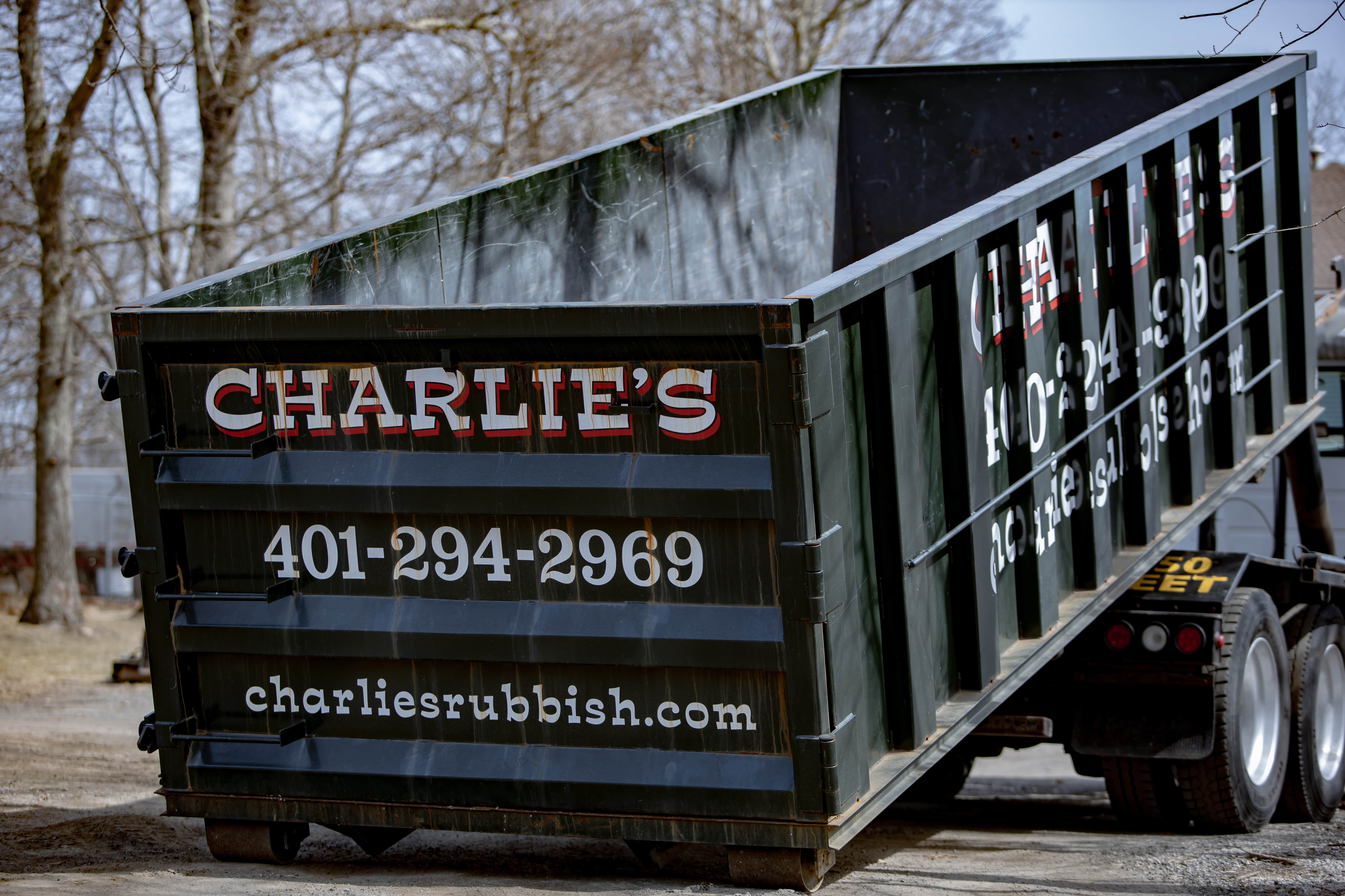 Roll Off Dumpster Rental in RI Charlie’s Rubbish Removal